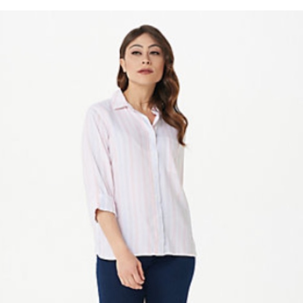 NWOT. Side stitch Brand New without tag. Button down shirt.